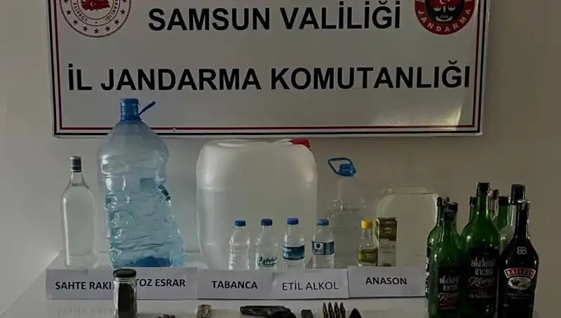 Samsun'da Sahte İçki Operasyonu: Polisten Büyük Darbe!