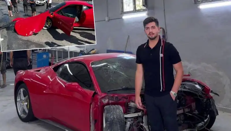 15 Milyonluk Ferrari Hurdaya Döndü! Sahibinden Duygusal İtiraf